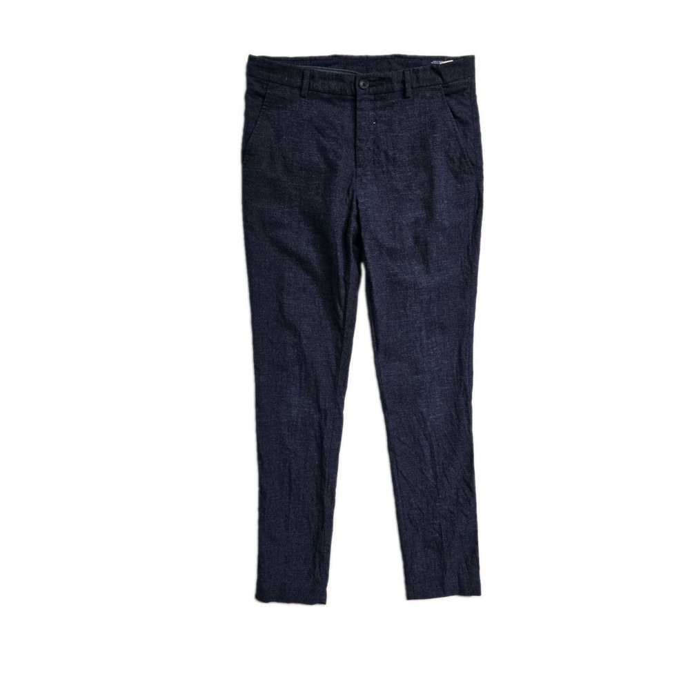 1901 Men's  Wool Blend Pants  30x30 Navy Blue